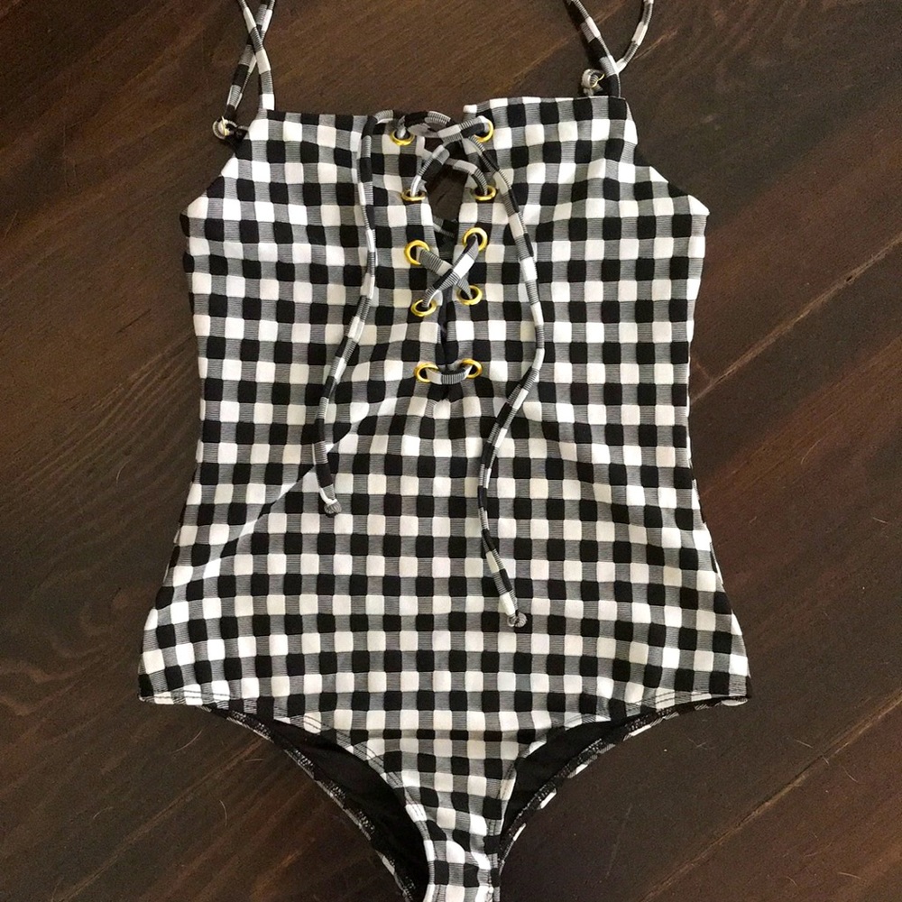 Beach Riot Gingham One Piece